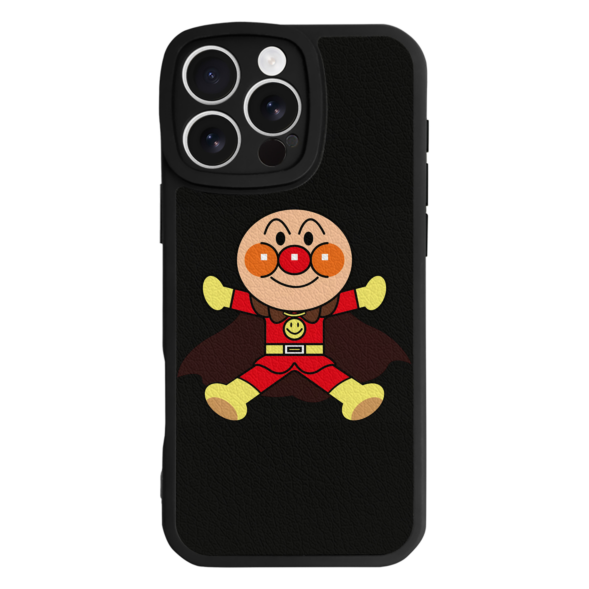 （画像用） アンパンマン Anpanman 【iPhone 16シリーズ対応】シリコンスマホケース（レザー調） 材質：シリコン